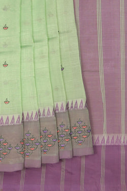Image of Mangalgiri Embroidery Saree