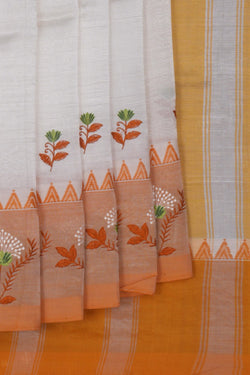 Image of Mangalgiri Embroidery Saree