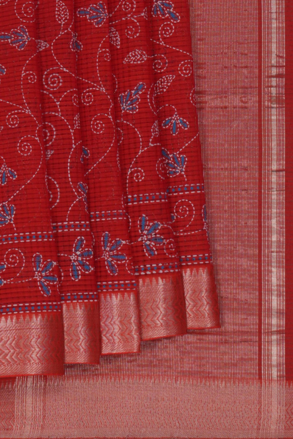 Mangalgiri Silk Floral Printed Saree