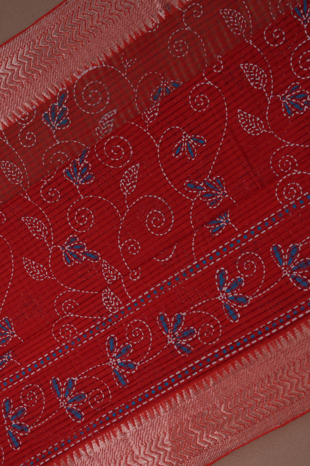 Mangalgiri Silk Floral Printed Saree