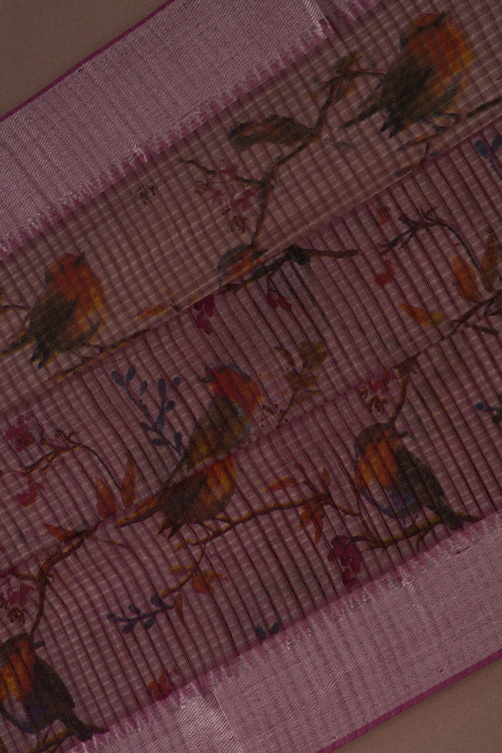 Mangalgiri Silk Floral Printed Saree