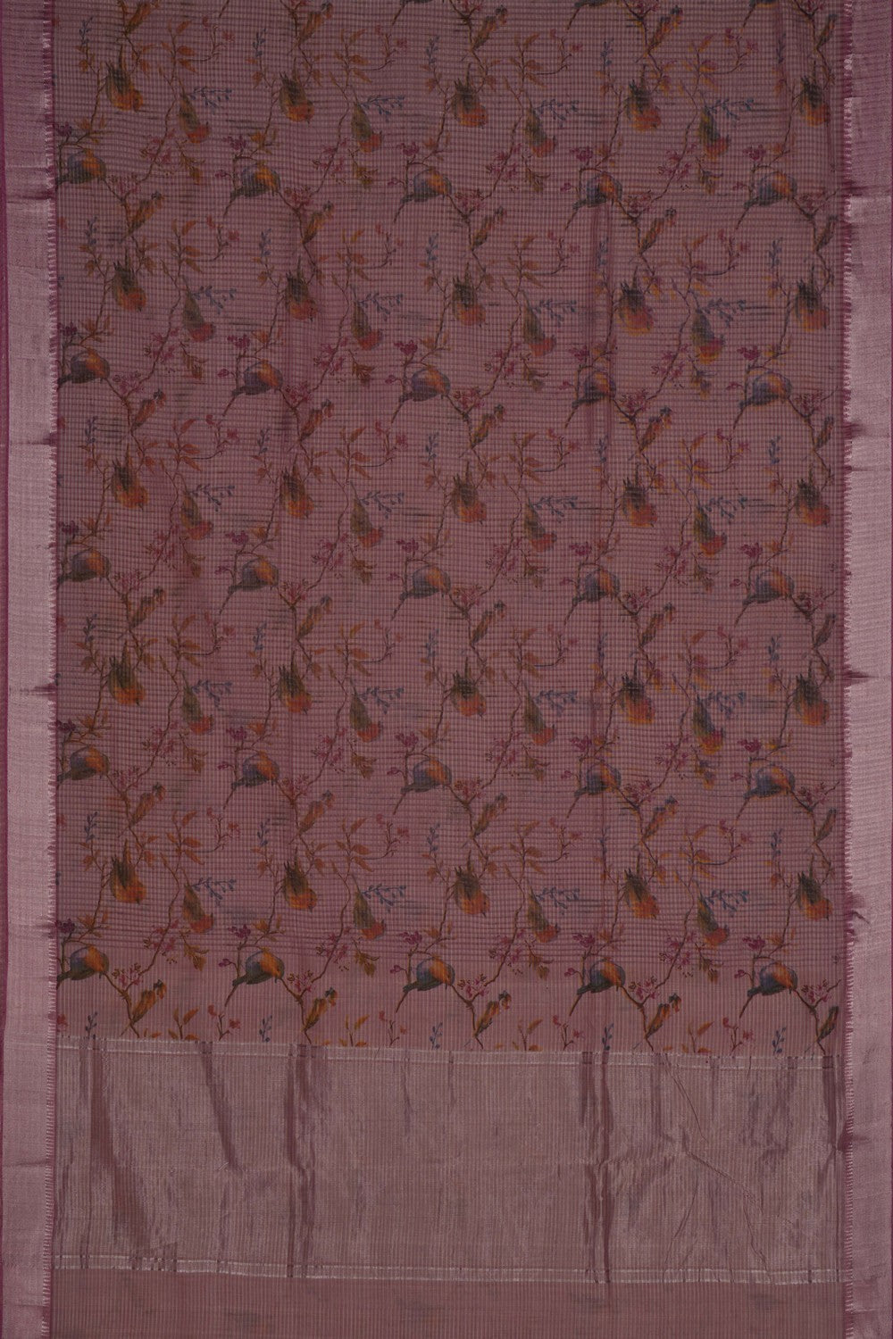 Mangalgiri Silk Floral Printed Saree