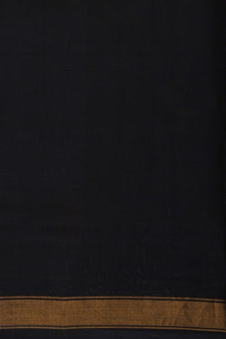 Image of Pochampally Ikat Silk Black Saree