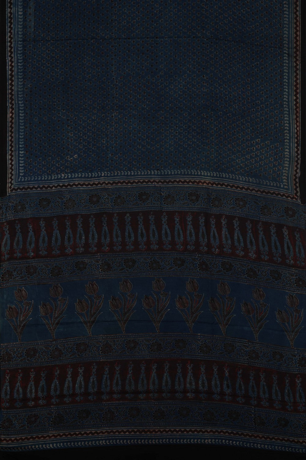 Bagru Geometric Printed Saree