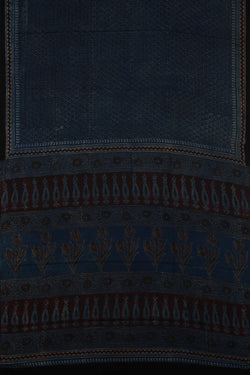 Image of Bagru Geometric Printed Saree