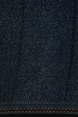 Image of Bagru Geometric Printed Saree