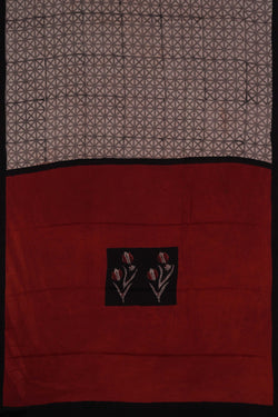 Image of Bagru Geometric Printed Saree