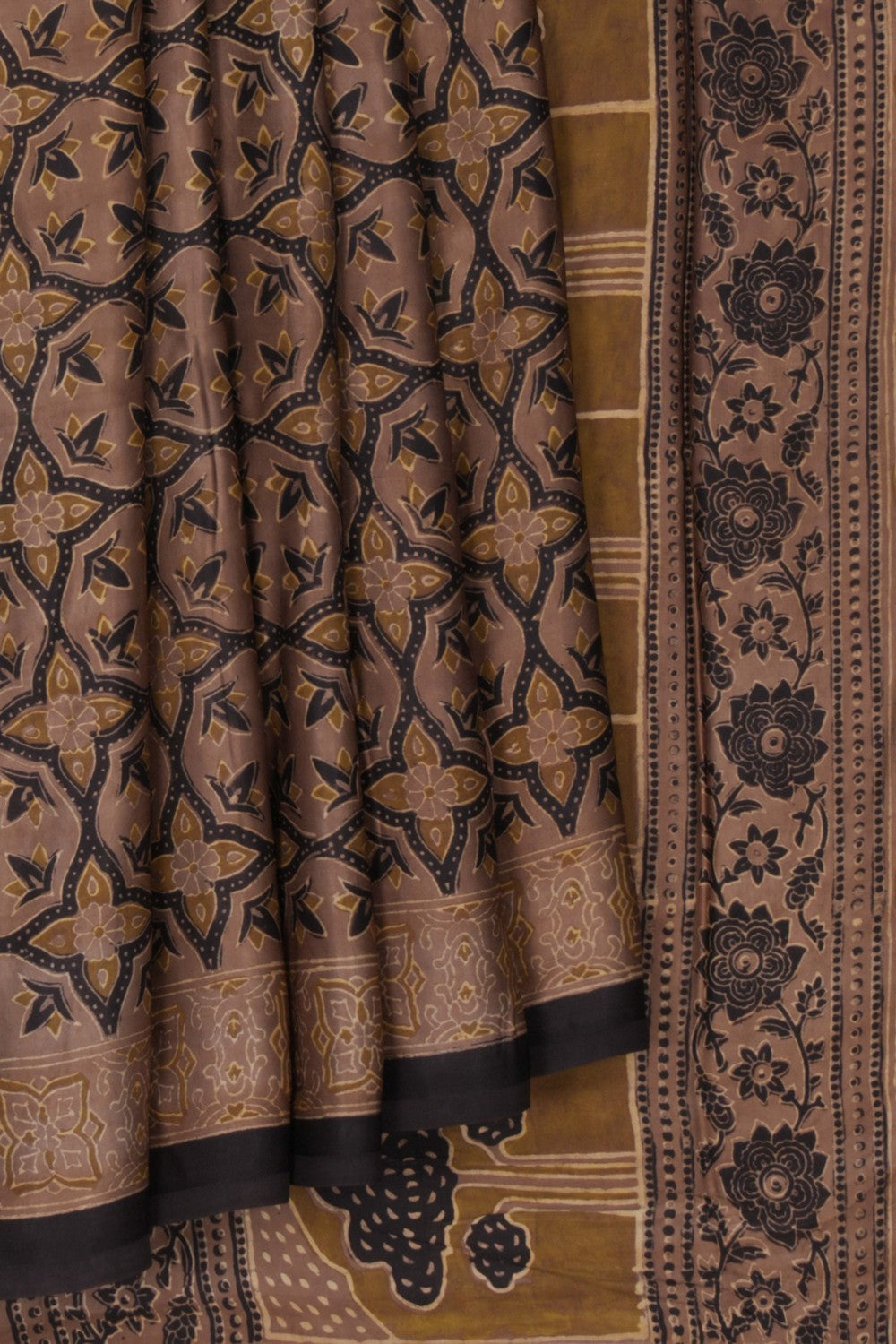 Image of Bagru Block Printed Saree