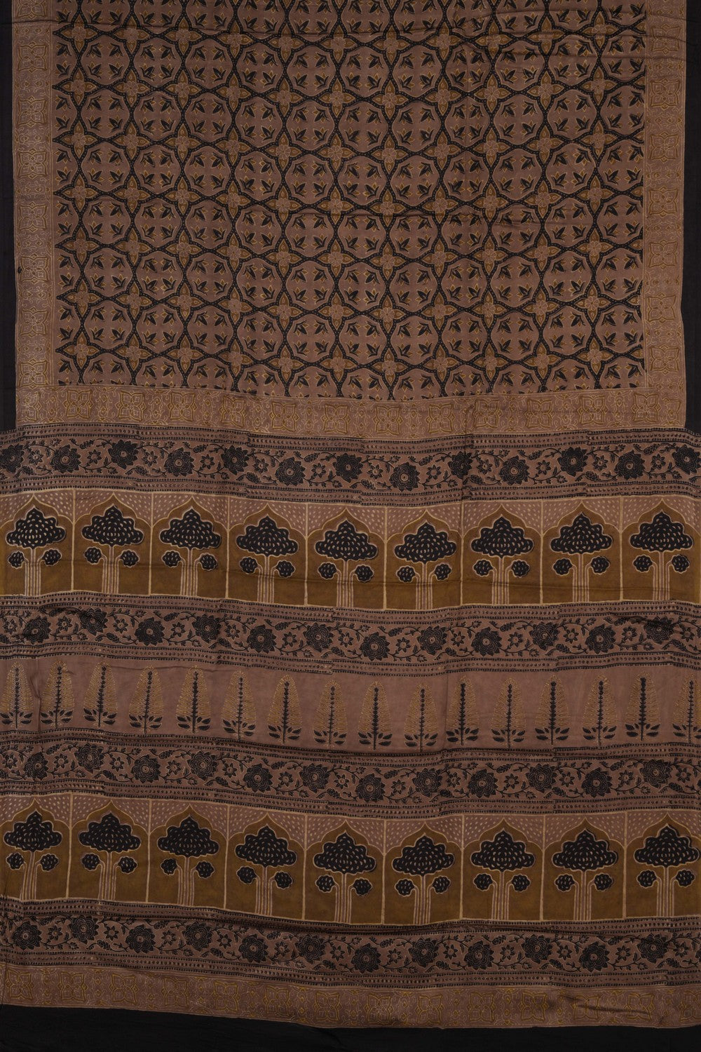 Image of Bagru Block Printed Saree
