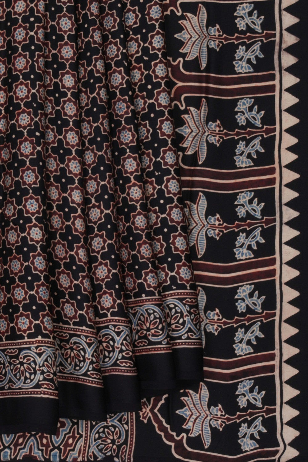 Image of Bagru Block Printed Saree