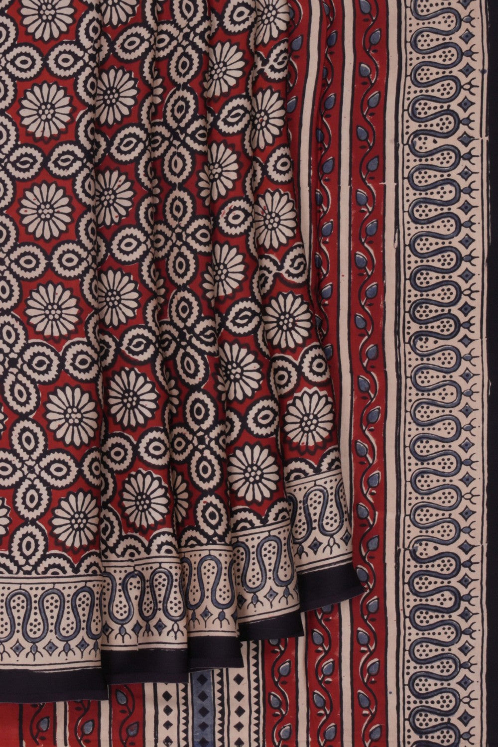 Image of Bagru Block Printed Saree