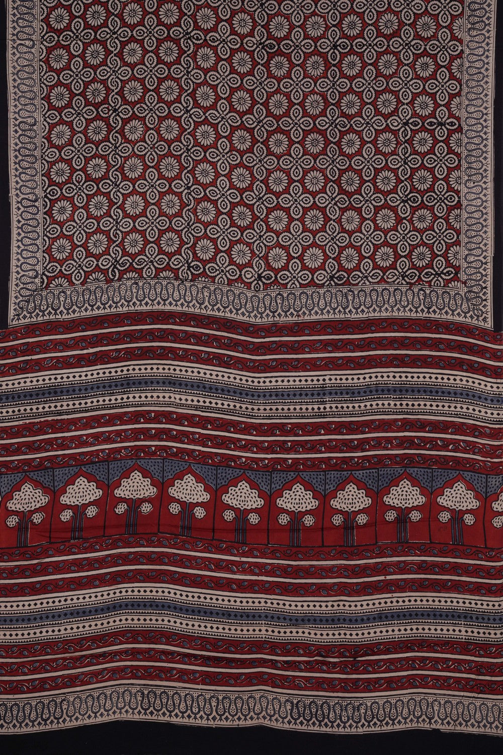 Image of Bagru Block Printed Saree