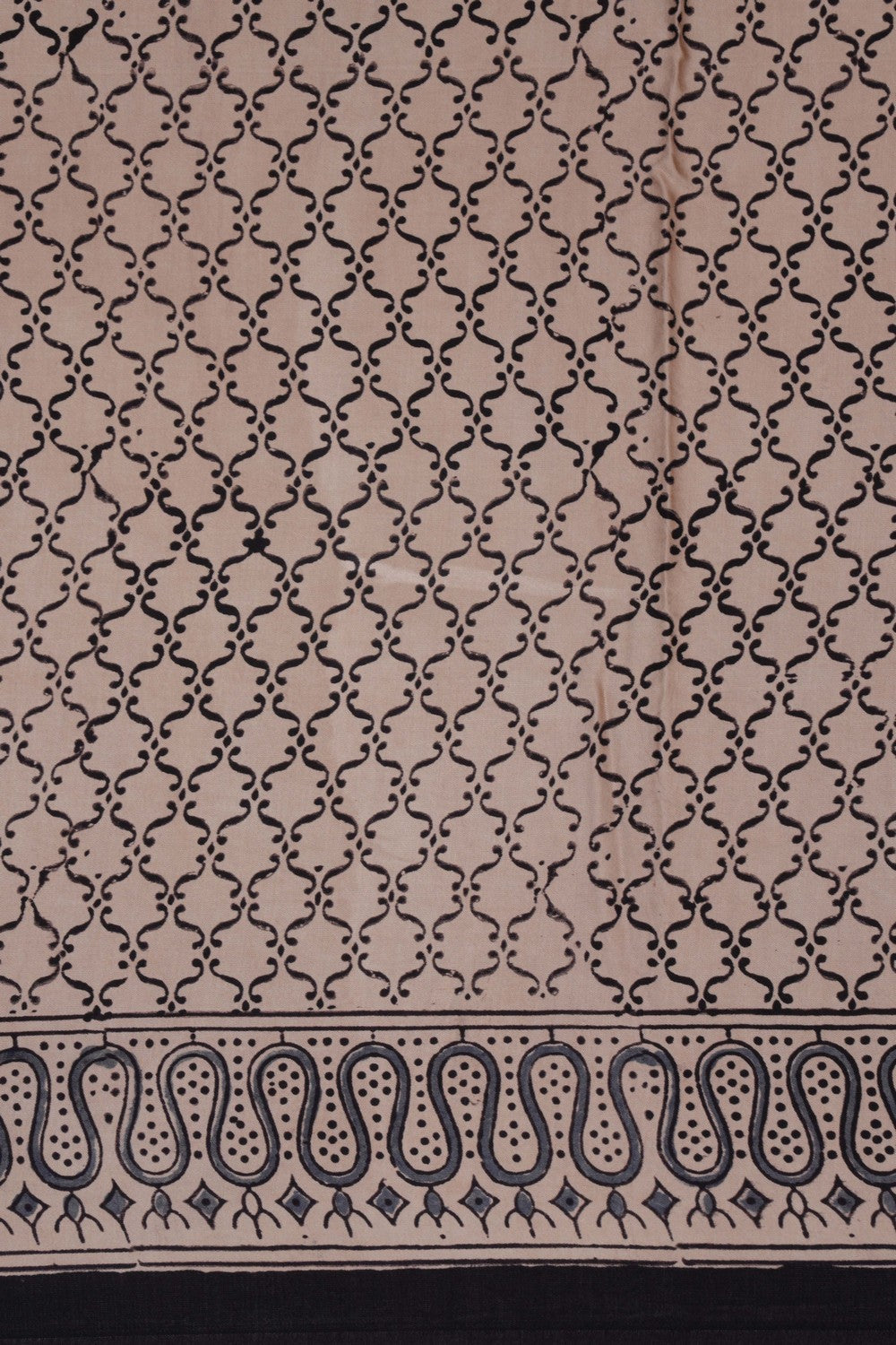 Image of Bagru Block Printed Saree