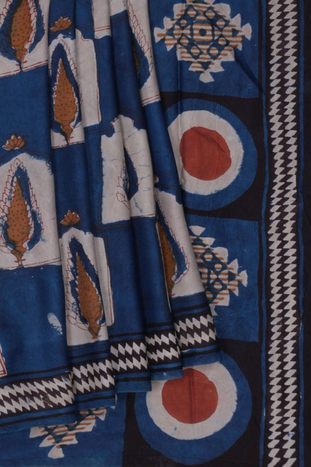 Image of Bagru Block Printed Saree