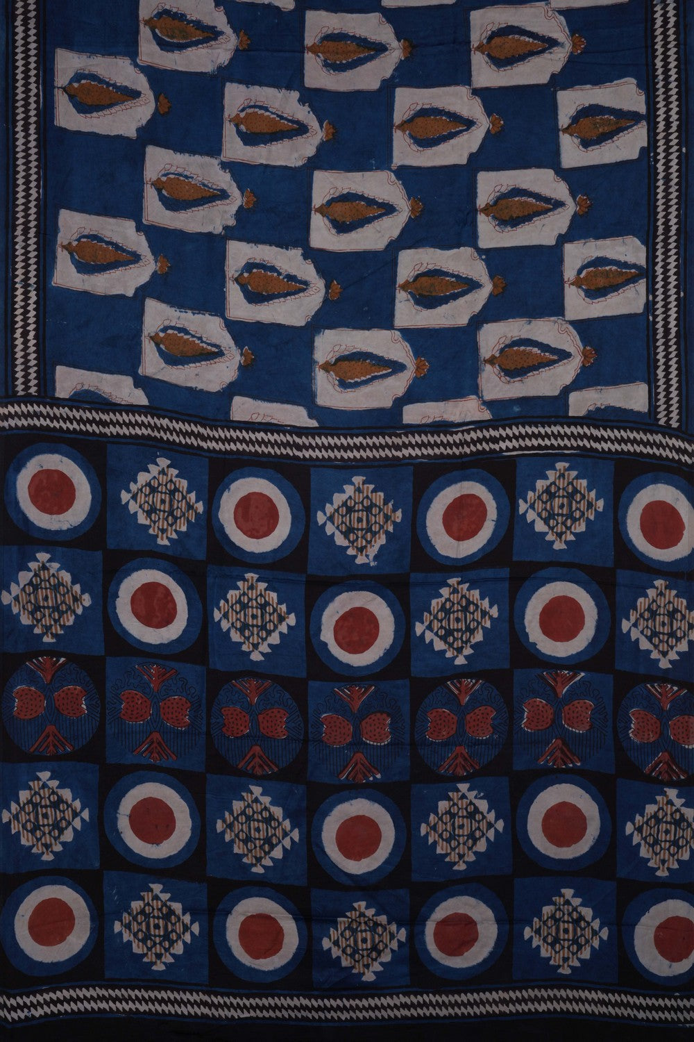 Image of Bagru Block Printed Saree