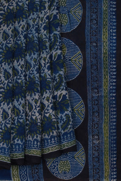 Image of Bagru Block Printed Saree