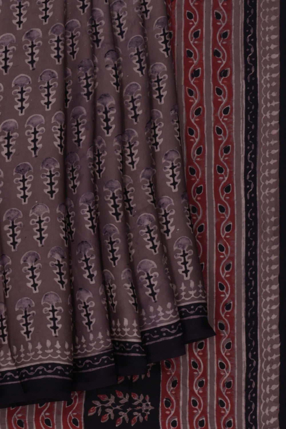 Image of Bagru Block Printed Saree