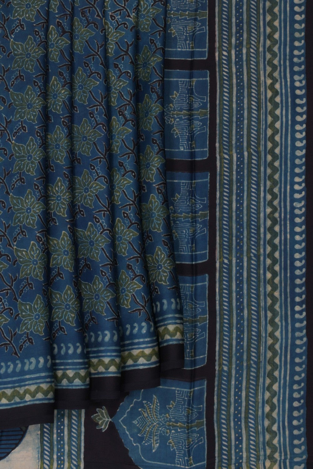 Bagru Block Printed Saree