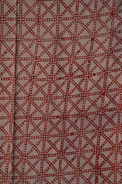 Image of Bagru Geometric Printed Saree