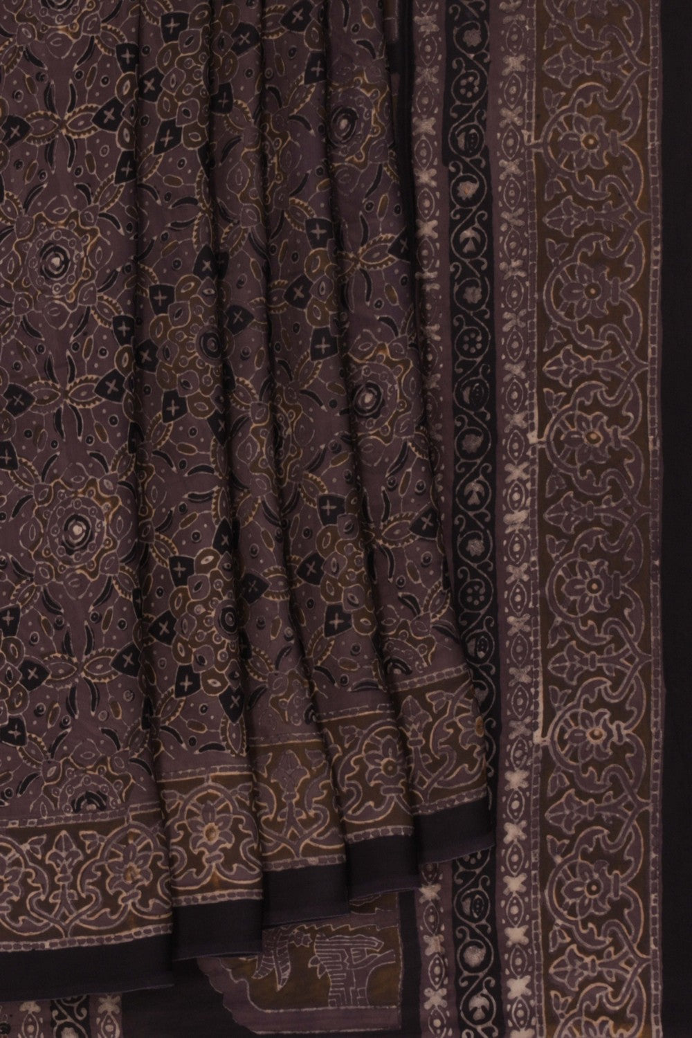 Image of Bagru Block Printed Saree