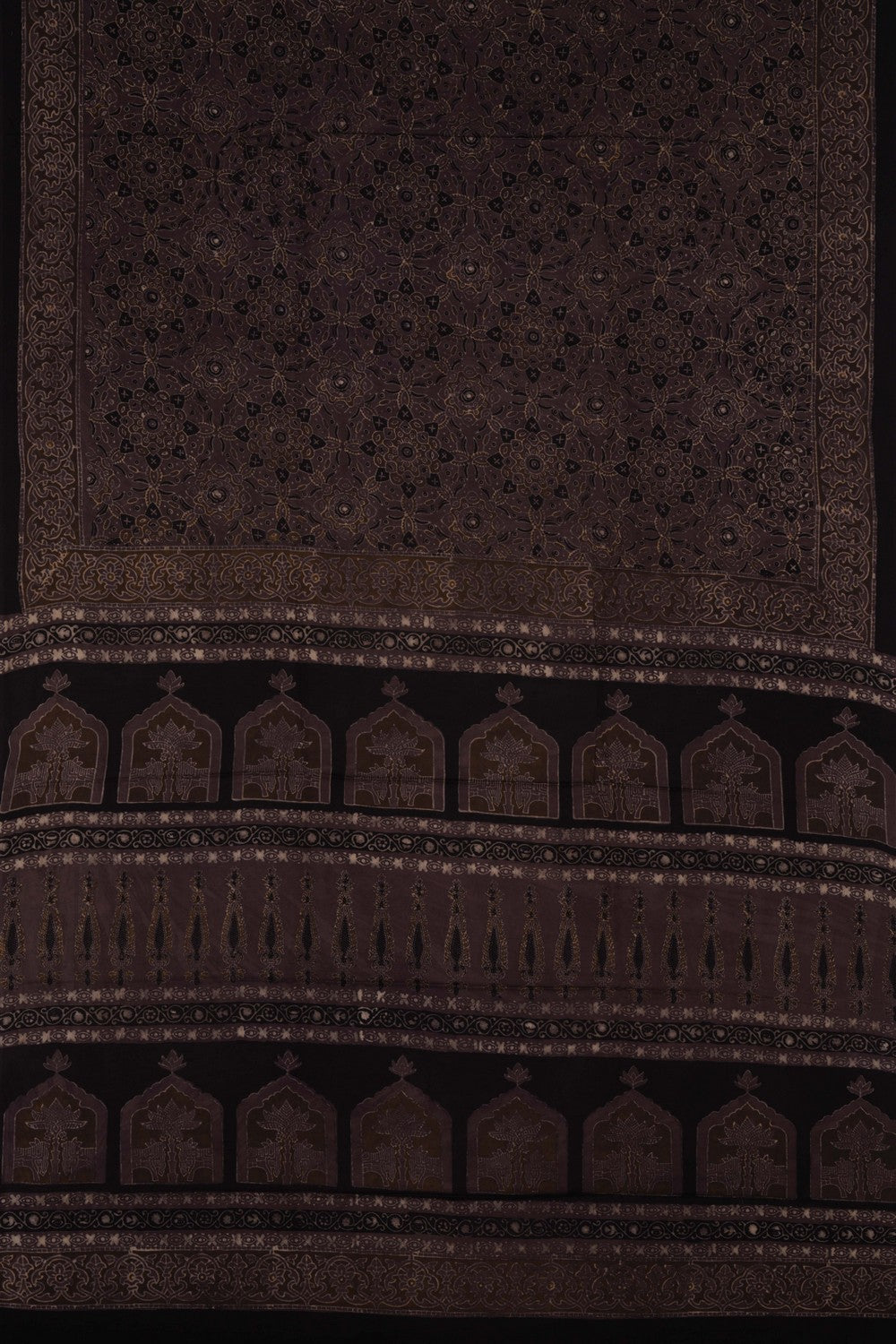 Image of Bagru Block Printed Saree