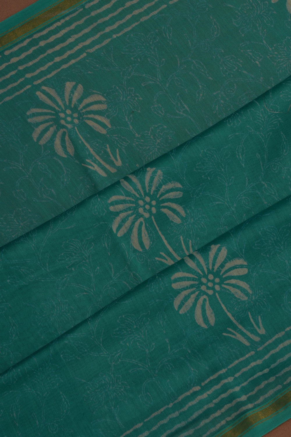 A Printed Chanderi Saree