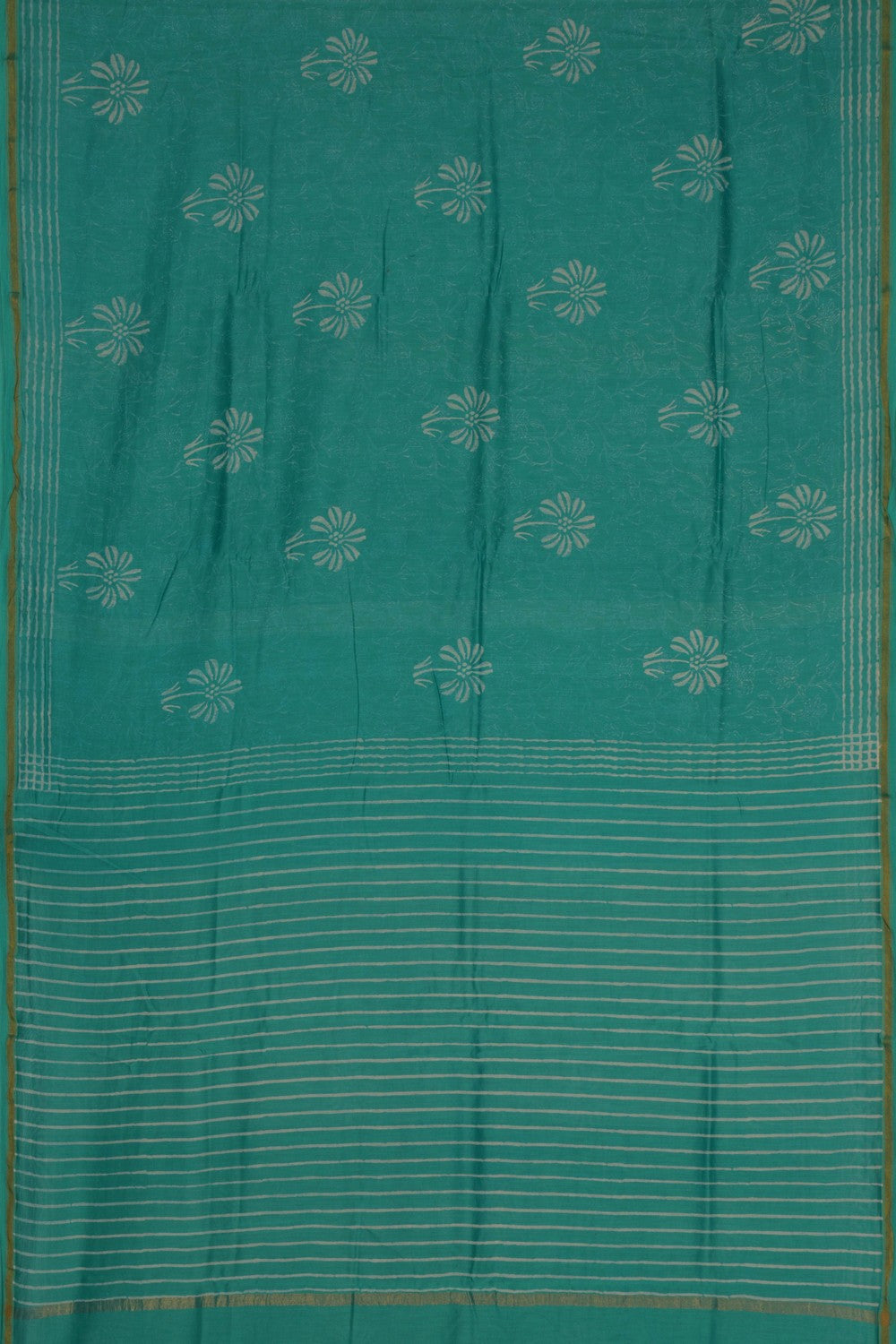 A Printed Chanderi Saree