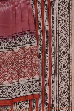 Image of A Printed Chanderi Saree