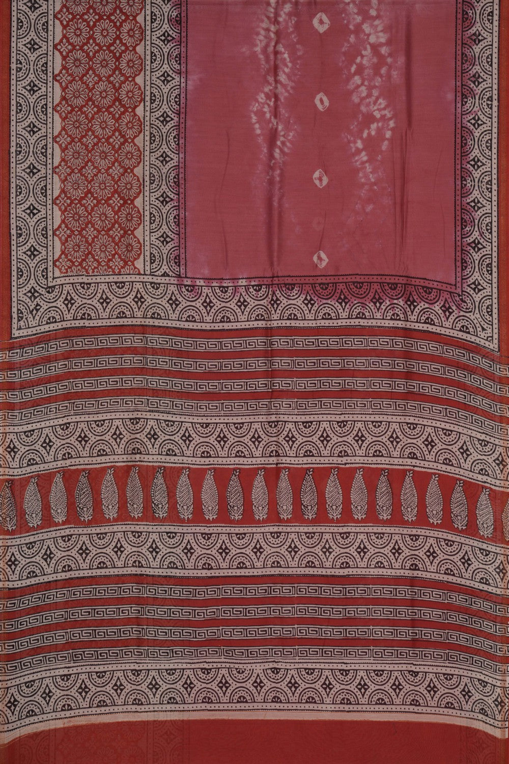 A Printed Chanderi Saree