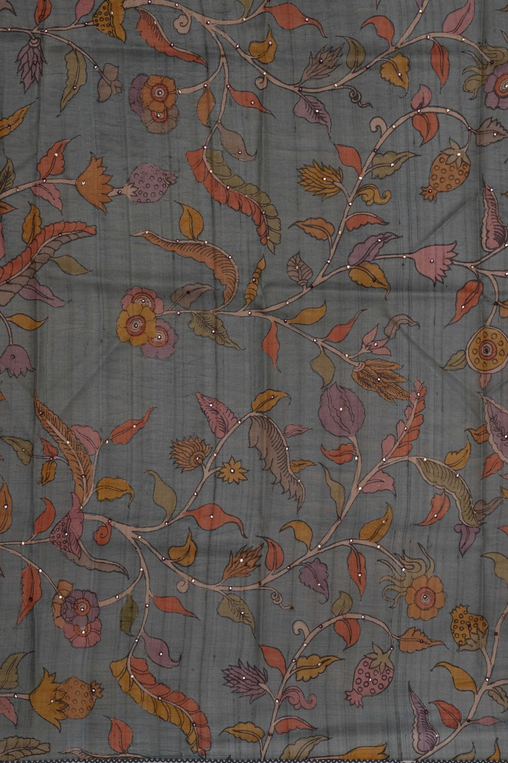Tussar Embroidery Saree