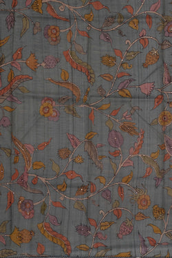 Image of Tussar Embroidery Saree
