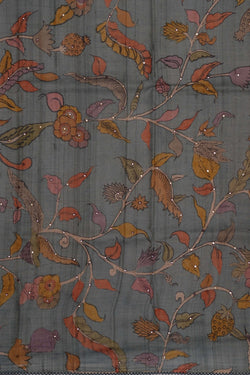 Image of Tussar Embroidery Saree