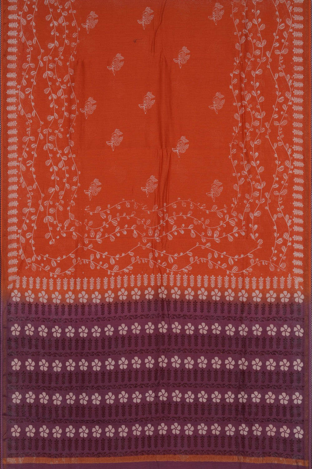 A Printed Chanderi Saree