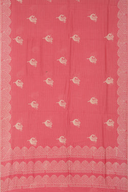 Image of Cotton Silk Pink Saree