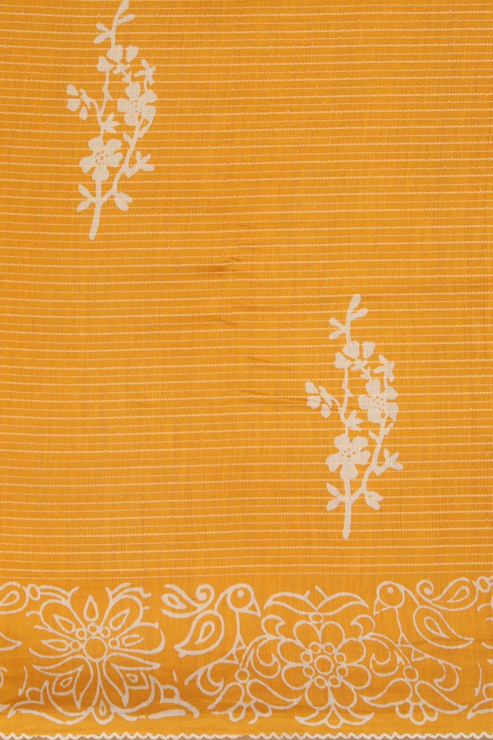 Cotton Silk Mustard Saree
