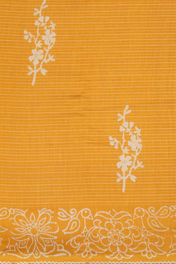 Image of Cotton Silk Mustard Saree