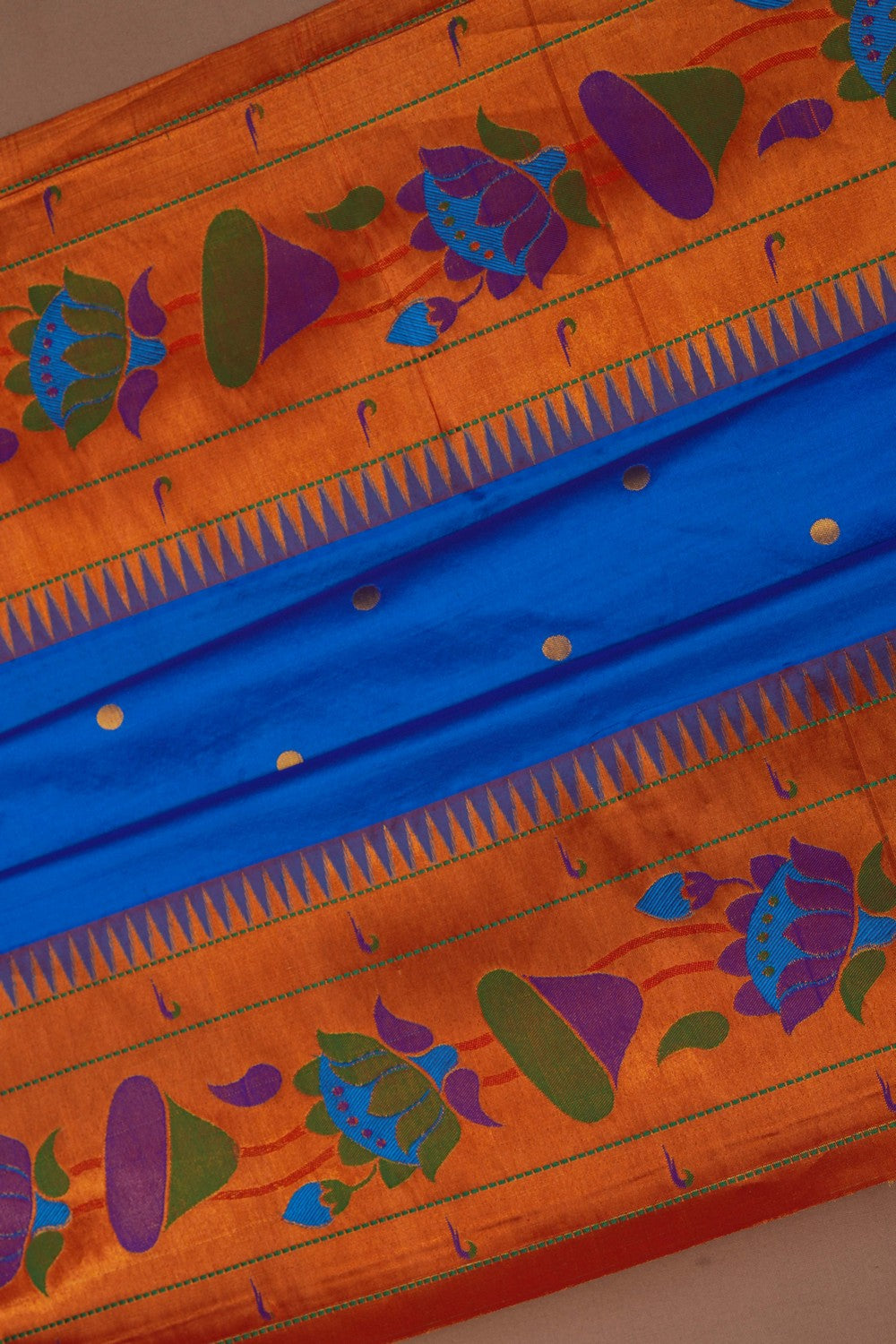 Image of Paithani Blue Saree
