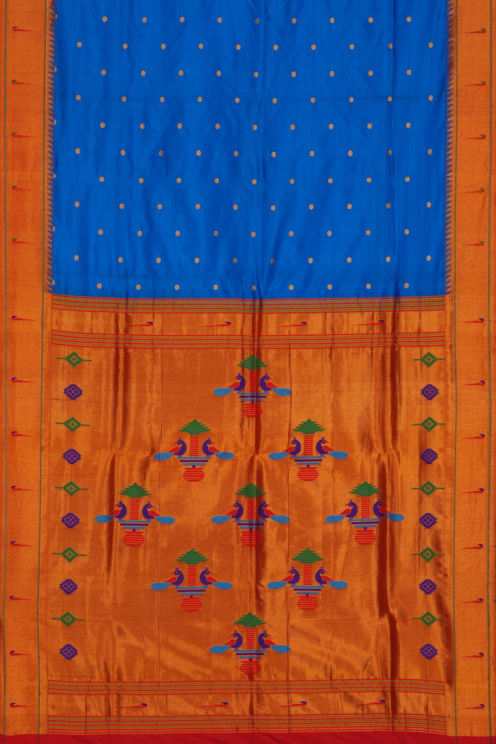 Image of Paithani Blue Saree