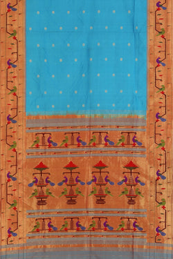Image of Paithani Silk Blue Saree