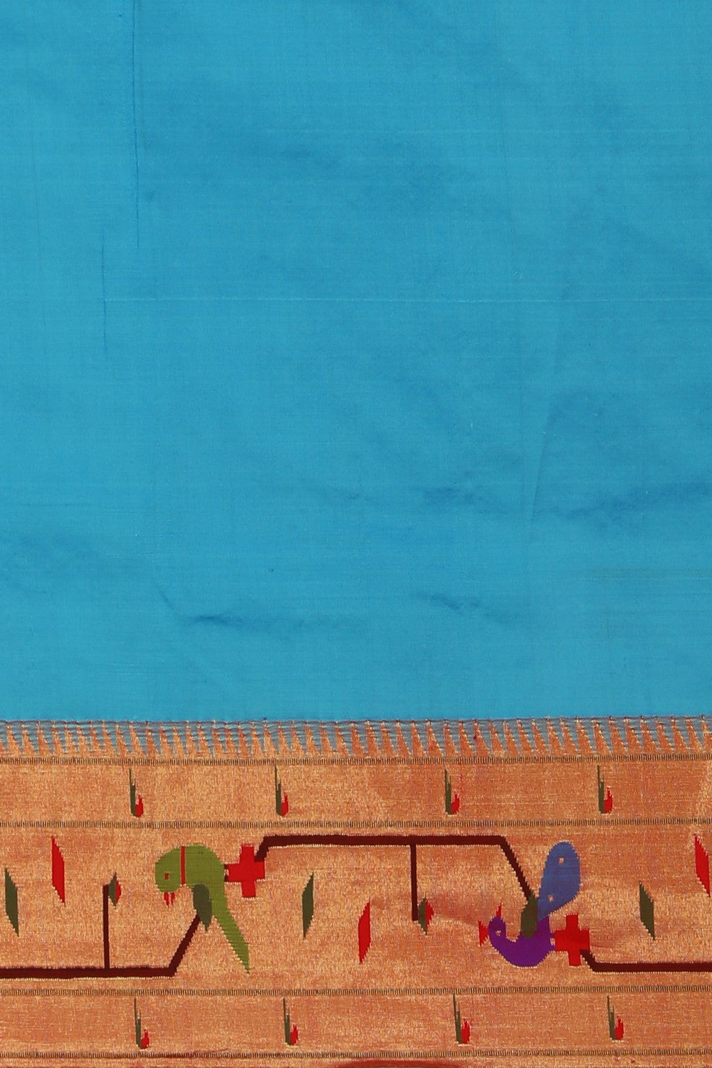 Image of Paithani Silk Blue Saree