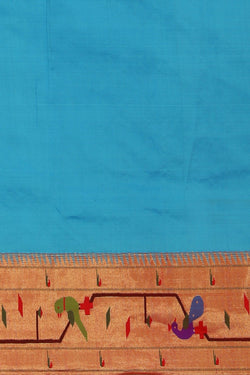 Image of Paithani Silk Blue Saree