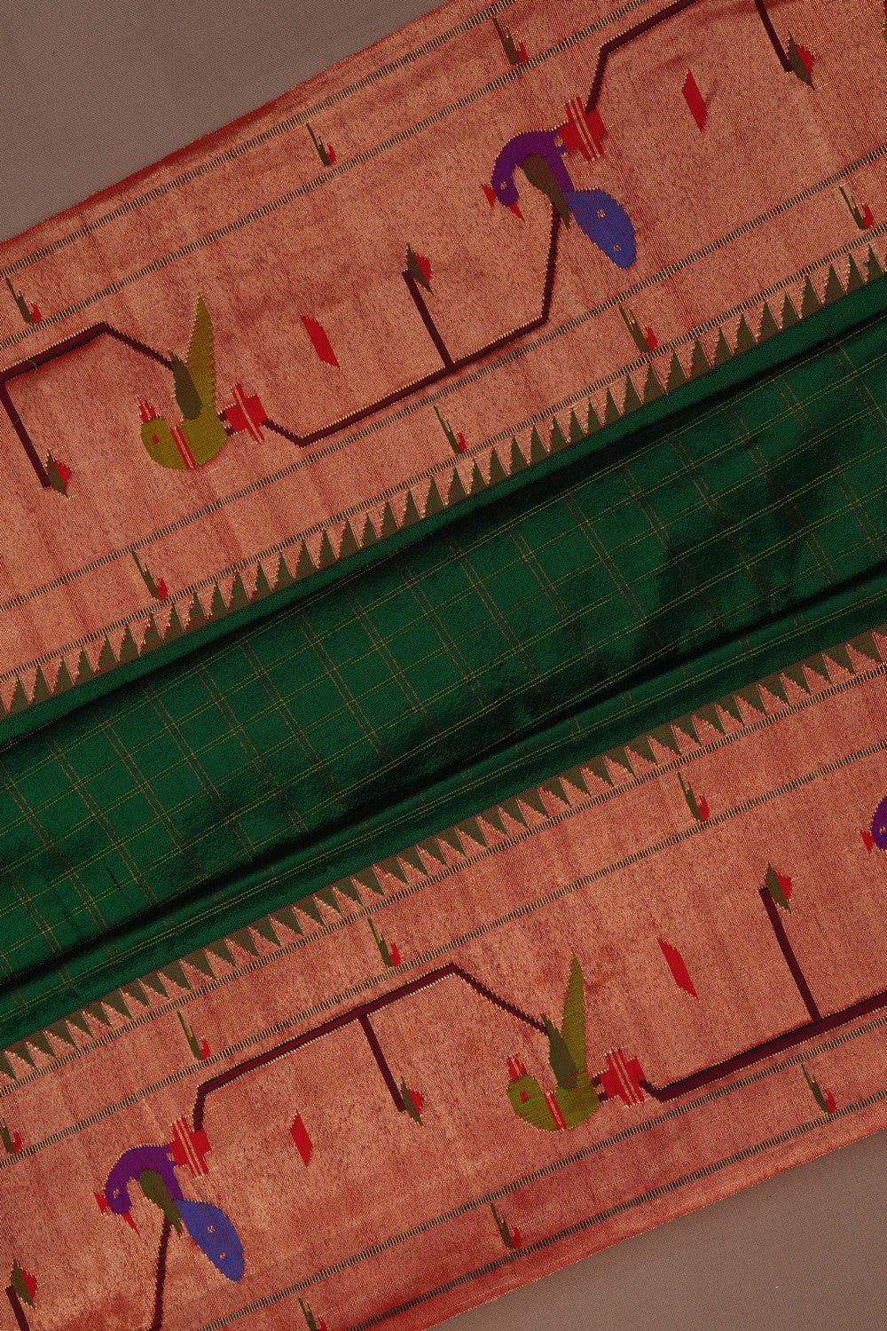 Paithani Green Saree