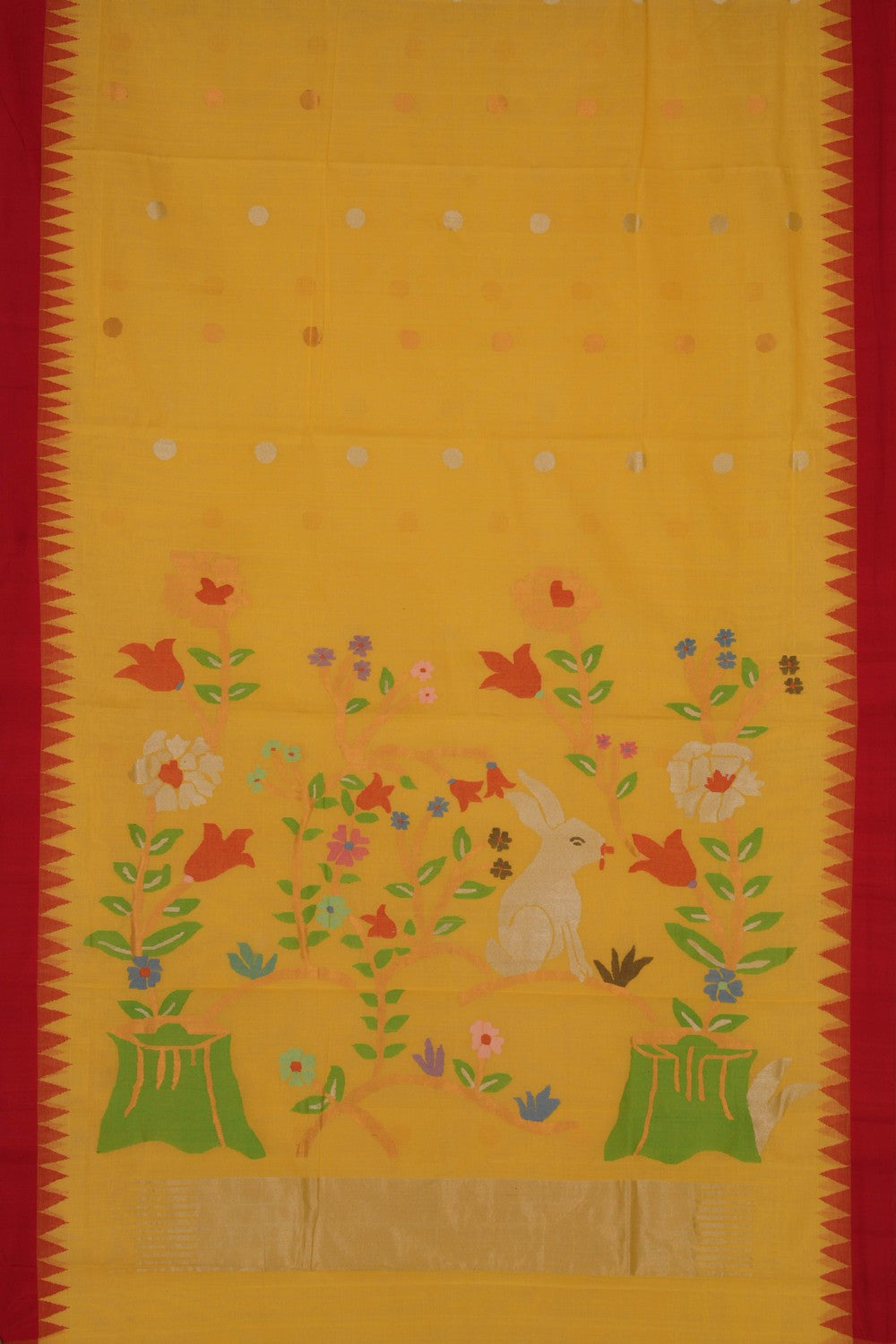 Uppada cotton saree with Jamdani weaving