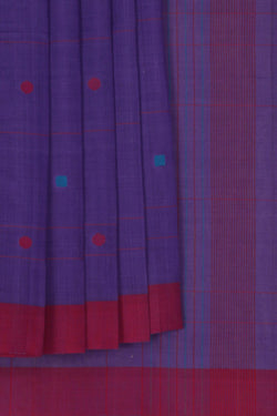 Image of Uppada cotton saree with Jamdani weaving