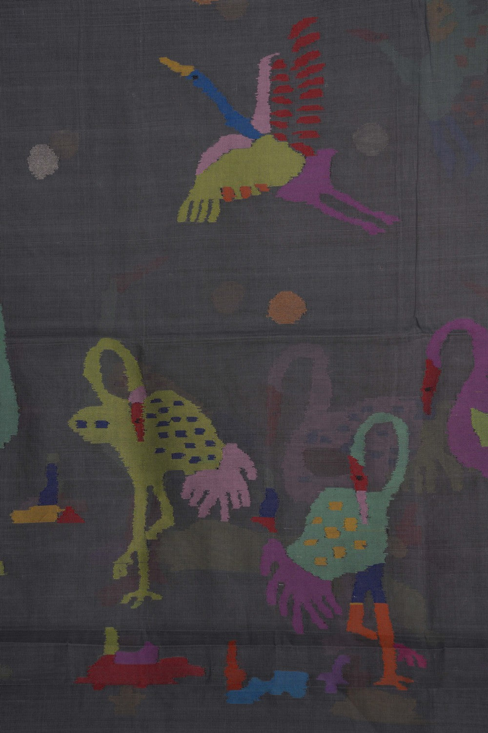 Image of Uppada cotton saree with Jamdani weaving dupatta