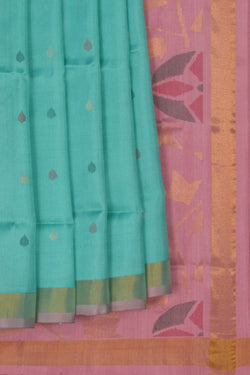 Image of Uppada Sea Green Saree