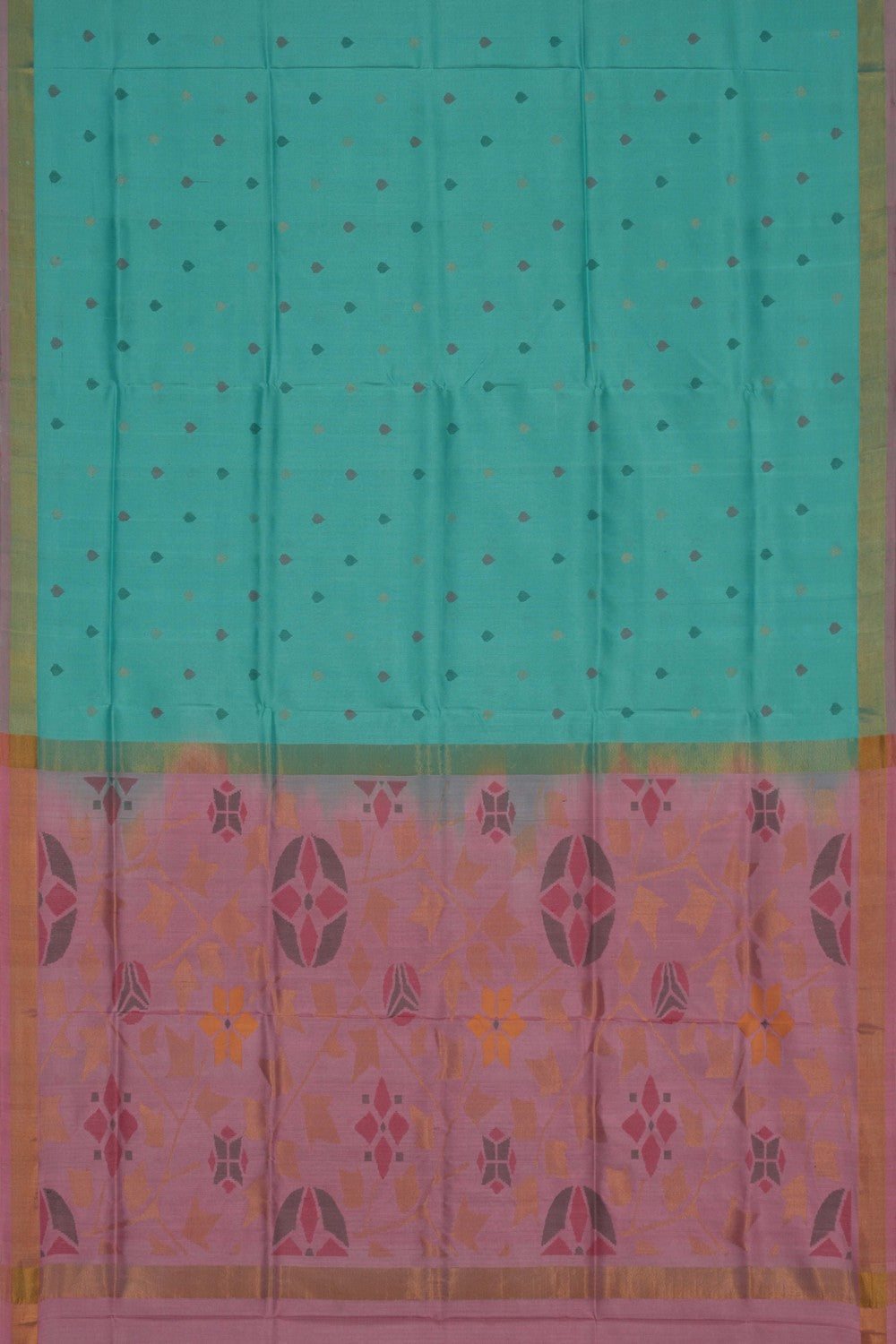 Uppada Sea Green Saree
