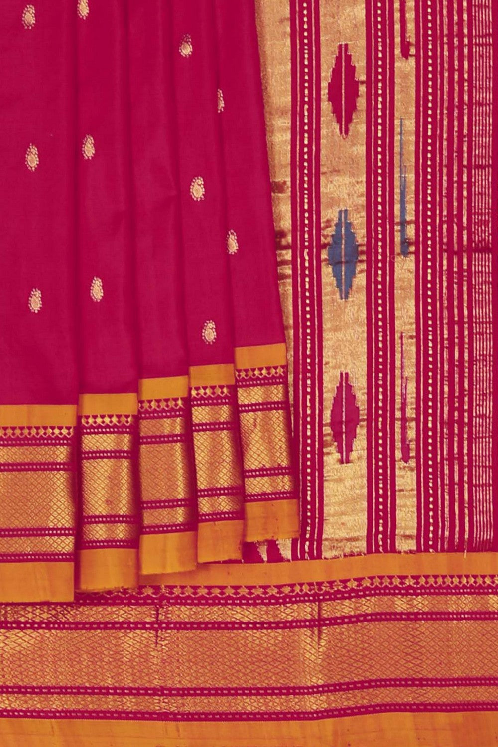 Image of Paithani Silk Pink Saree