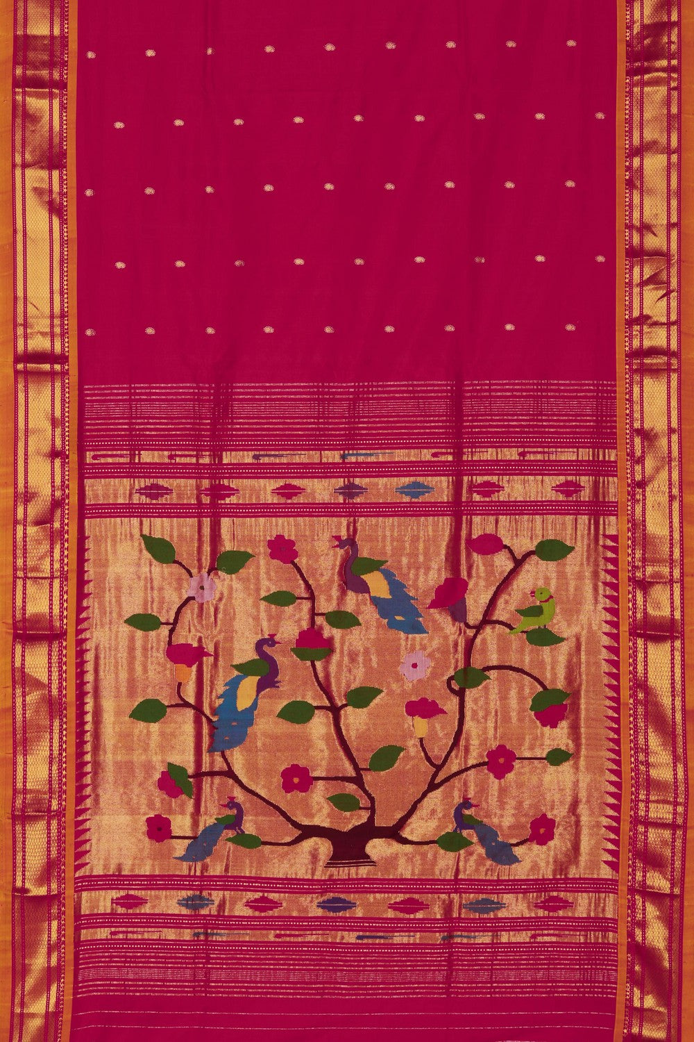 Image of Paithani Silk Pink Saree