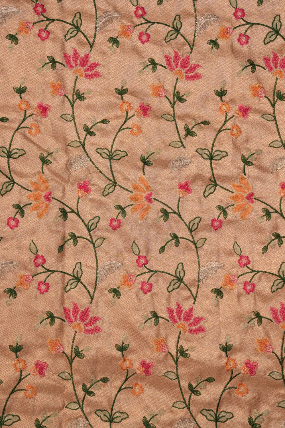 Image of A Beautiful Self Brocade Embroidery Saree